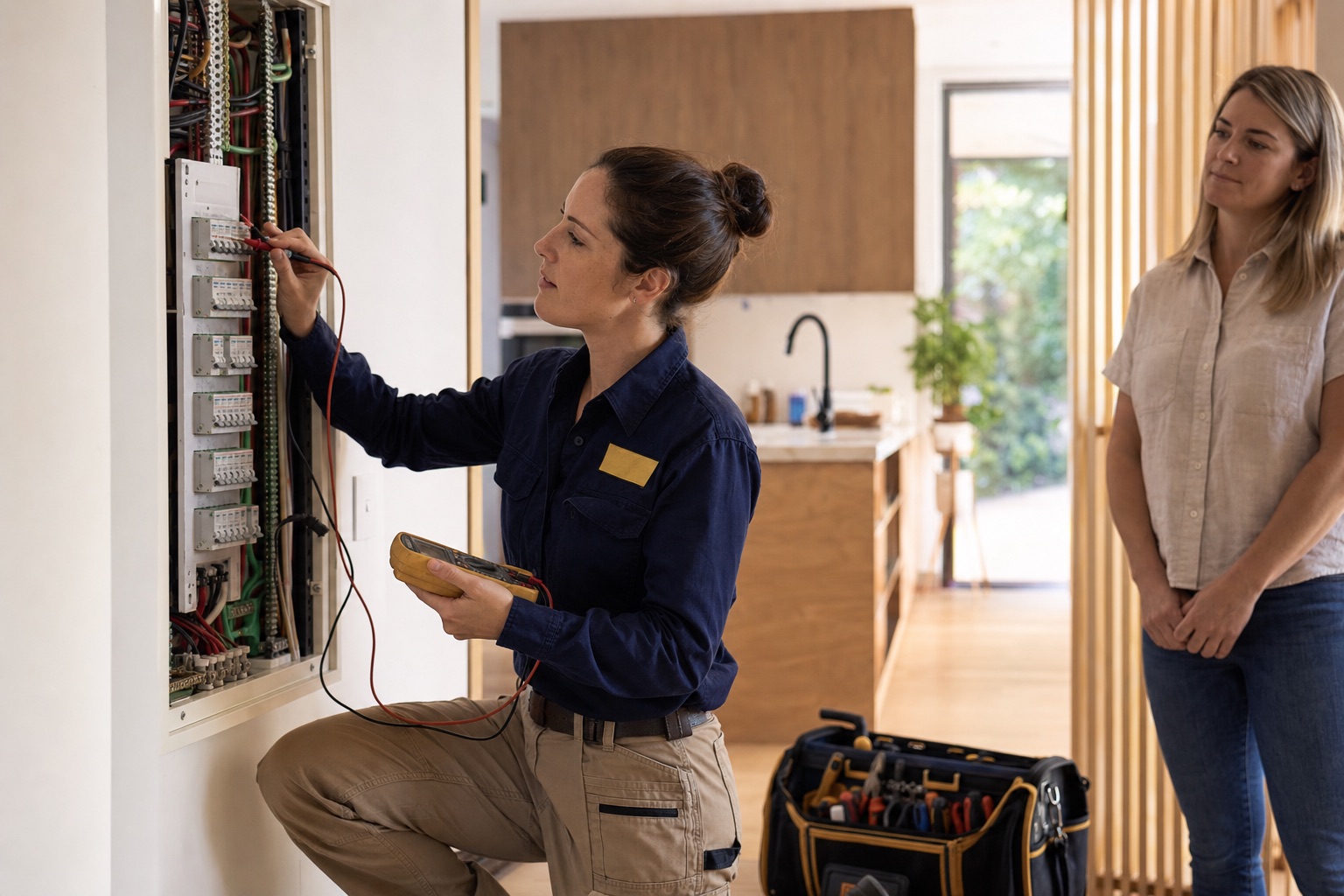 Residential switchboard safety check